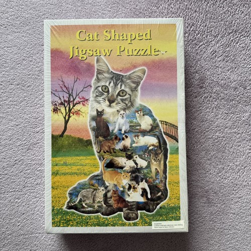 Jigsaw cat shaped puzzle - jigsaw,