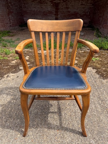 Antique edwardian captains oak - edwardian,