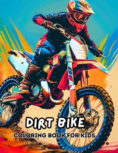 Dirt bike coloring book - dirt,