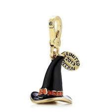 Rare Juicy Couture Witch Hat Charm Limited Edition. Halloween Enamel Charm