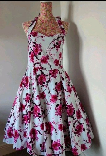 Hearts roses 50s halterneck - ,
