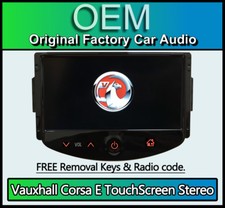 Vauxhall Corsa E Touchscreen car stereo Bluetooth Handsfree DAB Radio AUX USB