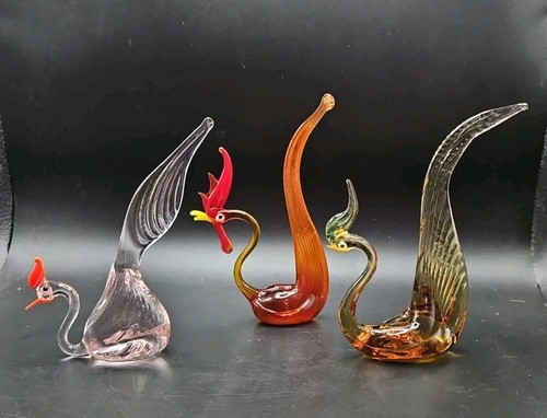 Vintage pirelli art glass - 3, x