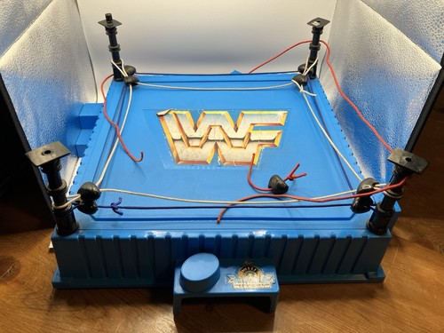 Wwf wwe vintage blue - wwf, wrestling