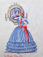 Vintage UNUSED Crinoline Lady