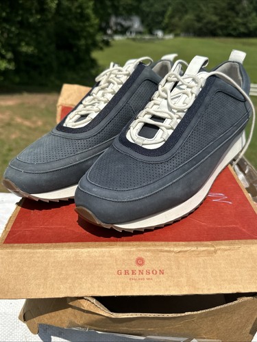 Grenson blue nubuck lace - grenson, up