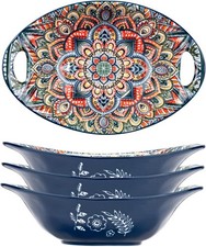 4 x Ceramic Oval Bowl dish