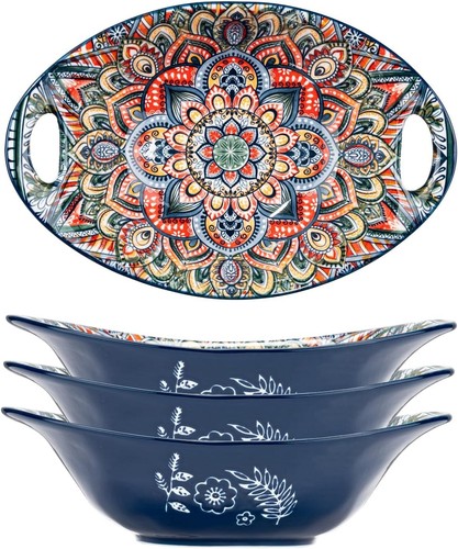 Ceramic oval bowl dish - bowl,
