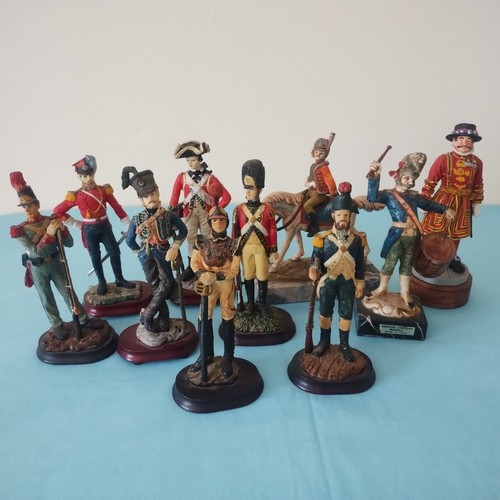 Vintage resin soldier figurine - resin,