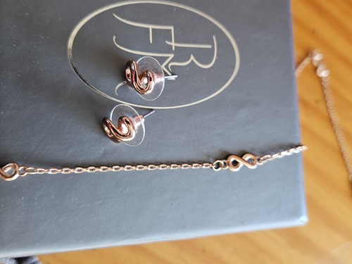Rfm rose gold plated earring - rfm,