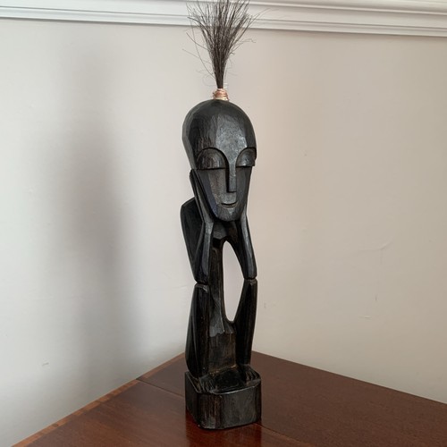 African wood sculpture tribal - african,