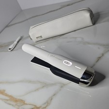 GHD Unplugged Cordless Hair Straightener White – Portable Styler & Case