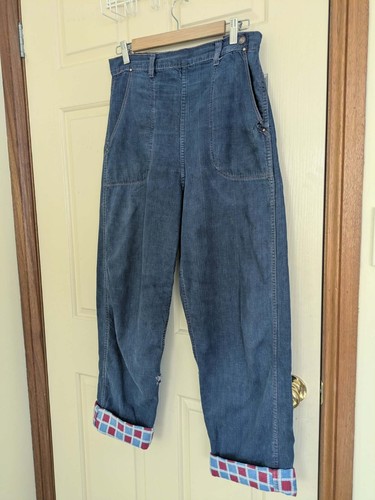 1950s flannel lined side-zip