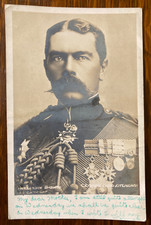GENERAL LORD KITCHENER Antique 1903 Pre WW1 Bassano Portrait Photo Post Card