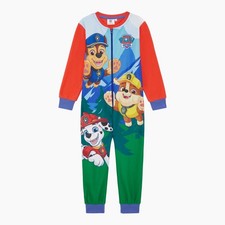Boys 1Onesie Paw Patrol One Piece Pyjama Sleepsuit Loungewear Size 18m -6 Years