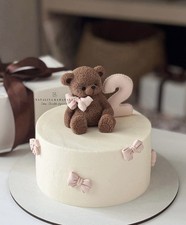 Teddy bear cake - teddy, toppers