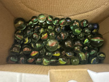 1.8+kg Mixed Glass Marbles Bundle - 2 sizes ratio 15:1 approx 300 marbles GWO GC