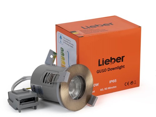 Lieber antique brass gu10 fire - gu10,