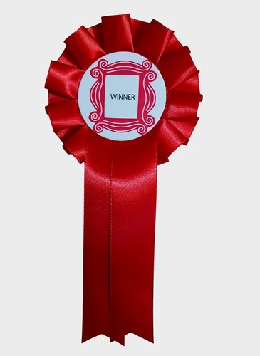 Winner rosette red single - rosette.,