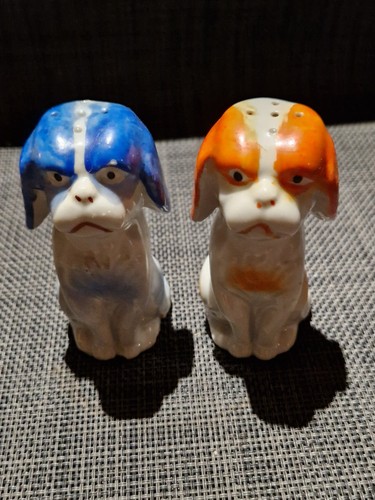 Vintage japan ceramic puppy - vintage,