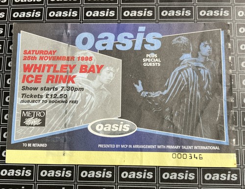 Oasis ticket whitley bay ice - ticket,