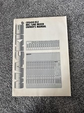 Owners Manual for Mackie