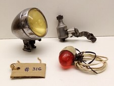 Vintage Bicycle Sturmey Archer Front Light, Miller Dynamo, Rear Lamp , Cable