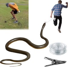 Fake Rubber Snake Prank with String Clip Funny Clip On Snake Prank DIY Golf NEW