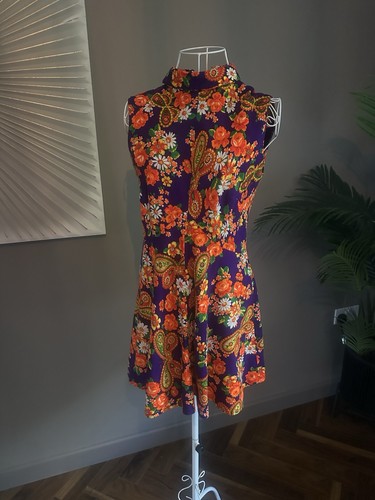Vintage 70s floral flower - vintage,