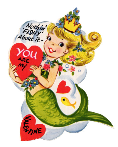 Vintage valentine card - valentine, retro