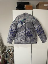 JK attire puffer coat - size Medium - Rare Paint Splatter Design