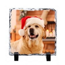 Personalised Rock Slate Photo Custom Any Image / Text Free Stand Keepsake Gift