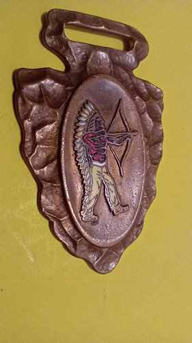 Vintage arrowhead watch fob - arrowhead,
