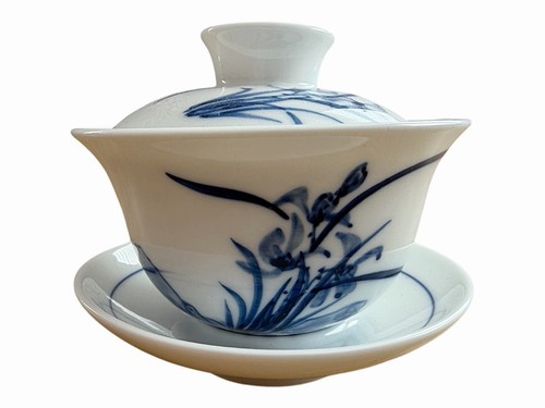 Qinghua style gaiwan blue - qinghua,
