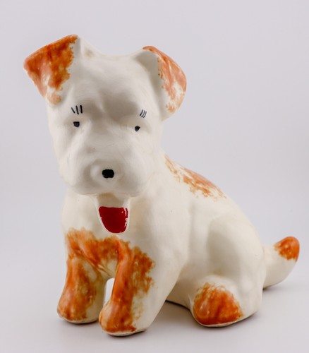 Terrier money box - money, vintage