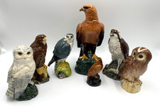 Birds of Prey Whisky Decanters, Beswick, Royal Doulton, J Tonge, D Lyttleton. G9