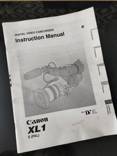 Canon XL1 Instruction Manual