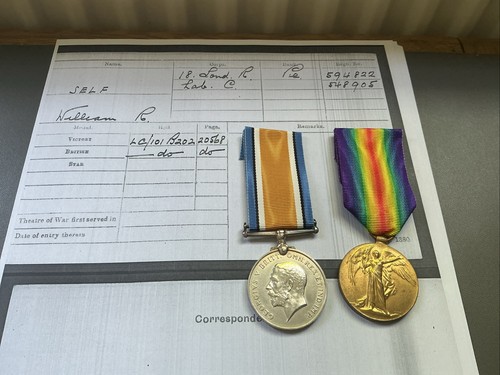 Ww1 bwm victory medals - &,
