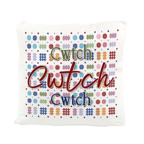 Welsh cwtch cushion - welsh,