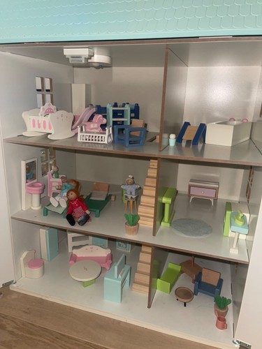 Wooden light dolls - dolls, house