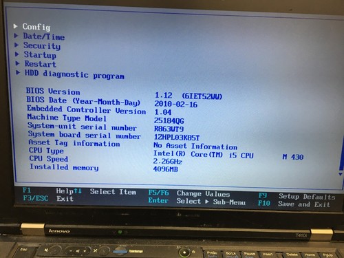 Lenovo thinkpad t410i - lenovo,