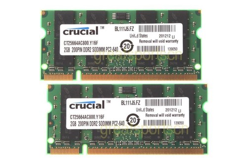Crucial 4gb 2gb 2 g - 2gb,