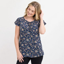 Ladies Tunic Top Lace Up Short