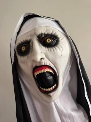 The nun latex mask halloween - the,
