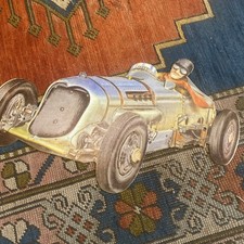 VINTAGE SHELL PORCELAIN SIGN OLD GASOLINE MOTOR OIL SPORT RACE CAR ENGINE DIECUT