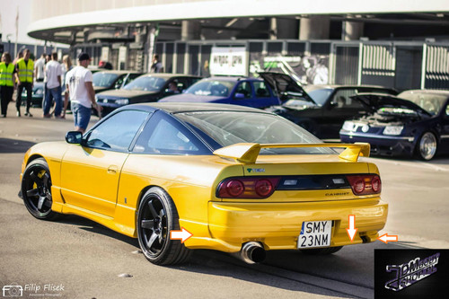 Rear spats for nissan - rear, 200sx