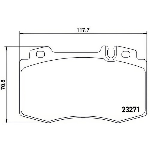Brembo p50041 brake - brembo, pad