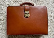 Mulberry Vintage Tan Calf Leather Briefcase