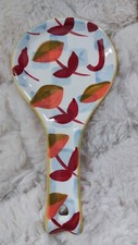 4 x Anthropologie Tivoli Mono Spoon Rest Letter J hand painted 