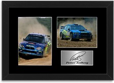 Petter Solberg World Rally Champion 2003 WRC Signed Photo Display Framed Poster